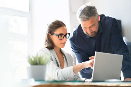 Insurance Consulting Meeting And Research Report Collaborationの写真素材