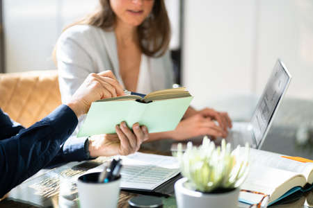 Teamwork Business Meeting. Learning Programming. Agile Methodologyの写真素材