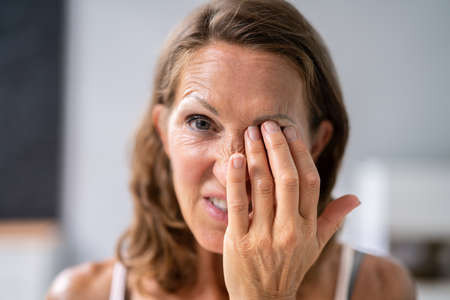 Eye Burning Pain Spasm And Fatigue. Cataract Symptoms