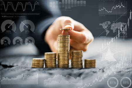 Economy And Money Saving. Banking And Inflation