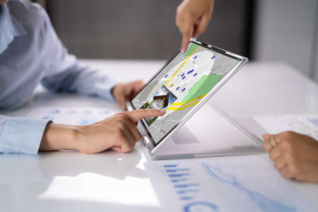 GPS Location Map Search Online On Laptop