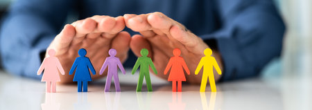 Inclusive Diversity LGBT Colors. Diversity And Inclusion Insurance