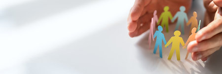 Safeguard Workplace Employees. Inclusive Adults Insurance. Business Diversityの写真素材