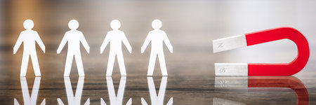 Lead Generation Magnet. Staffing Strategy. Capture Candidatesの写真素材