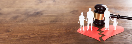 Family Divorce Court. Broken Heart Legal Separationの写真素材