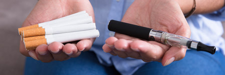 E Cigarette. Quit Nicotine Smoking. Electronic Tobacco Inhaler