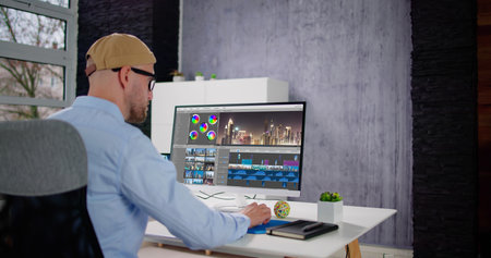 Video Editor Computer Software. Montage And Editの写真素材