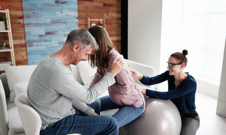 Doula Therapist Care And Treatment For Pregnant Womanの写真素材