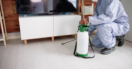 Exterminate Pest Termites In Living Room Serviceの写真素材