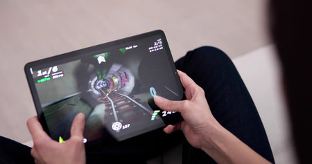 Play Online Video Game On Tablet Computer