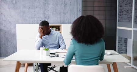 Disciplinary Meeting Or Interview Fail In Officeの写真素材