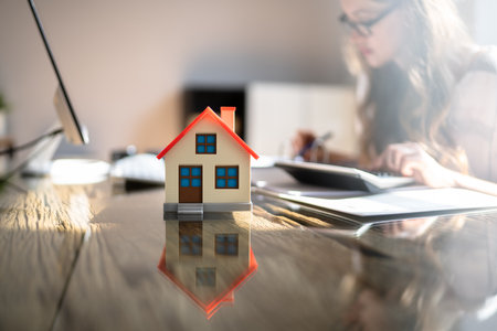 Calculating Asset Property Tax. Real Estate Houseの写真素材