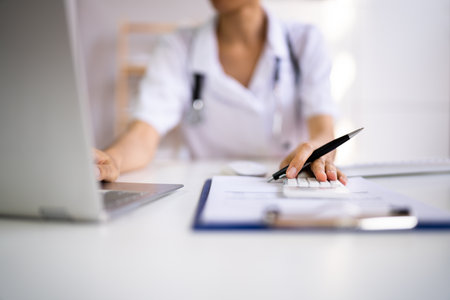Medical Bill Codes Audit And Billing In Hospitalの写真素材