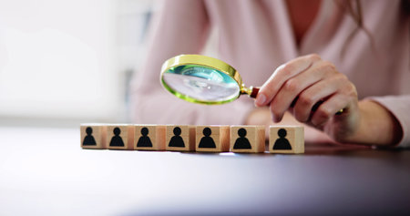 HR Business Consultant Hiring Candidate. Search And Recruitingの写真素材
