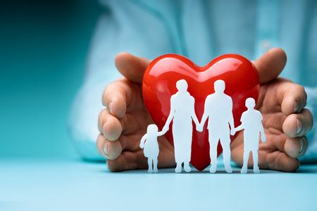 Health Insurance And Cardiology Cover. Doctor Cardiologistの写真素材