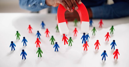 Magnetic Lead Generation. Attract Customer With Magnetの写真素材