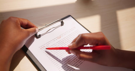 Book Script Or Text Grammar Edit And Spelling Correction