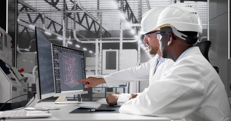 Big Data Science On Touchscreen Monitor. Research Technology