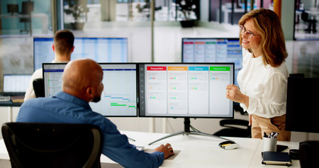 Business Schedule Calendar And Agenda Gantt Report