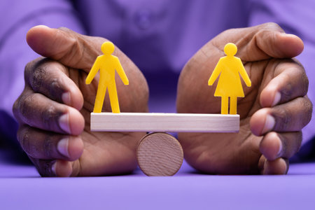 African Gender Parity and Equal Pay Job Balanceの写真素材