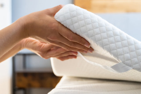 Memory Foam Mattress Topper Sale - Bed Laidの写真素材