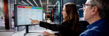 Scrum Project Manager Using Scrum Board Scheduling Software
