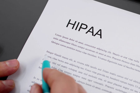 HIPAA Patient Privacy Compliance. Medical Information Securityの写真素材
