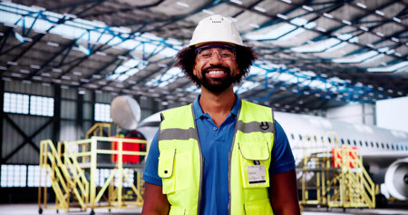 Aircraft Maintenance Technician. Plane Repair At Airport