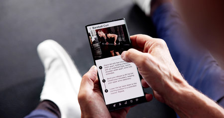Sport Training Using Mobile Phone App In Gym