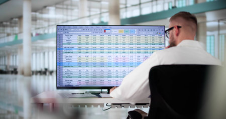 Medical Coding Bill And Billing Codes Spreadsheetsの写真素材