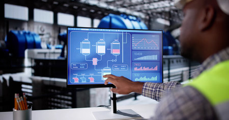 Power Plant Worker Using Scada Control System
