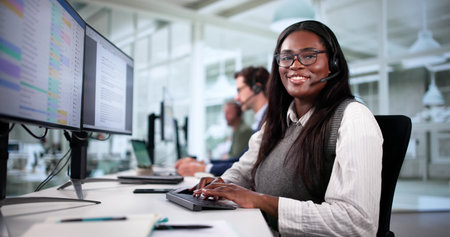 Diverse Customer Care Team Providing Support For Office Specialists Today.