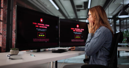 Female Businesswoman Prevents Cyber Security Breach With Encryption In Mexico
