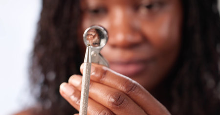 Quality Check: Inspecting Diamonds With Jeweler's Magnifier