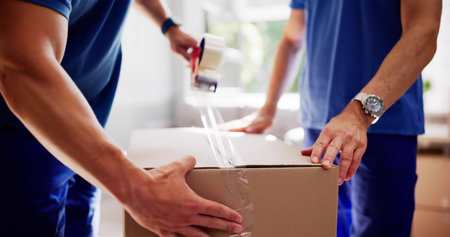 Skilled Packers Making Your Move Smooth And Stress-Free Experience.の写真素材