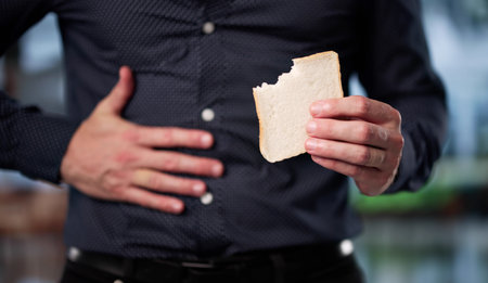 Young Chef Baking Vegan Gluten-Free Bread For Celiac Customers, Chef, Bake, Vegan, Gluten-free, Customers, Food, Celiacの写真素材