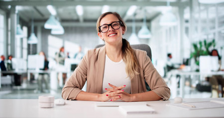 Woman In Virtual Conference: Online Interview With Corporate Recruiter.の写真素材