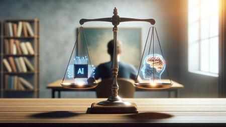 Student Observ es Brain Over AI on Balance of Intelligenceの素材