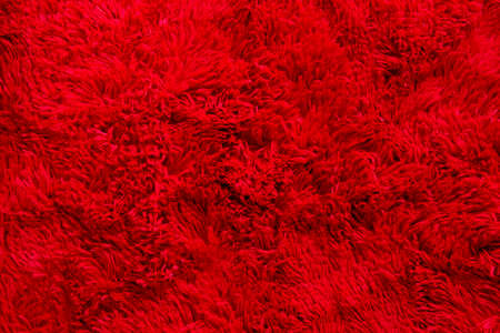 red furry fabric, texture, backgroundの写真素材
