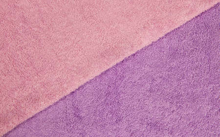 texture,  two towels separated diagonallyの写真素材
