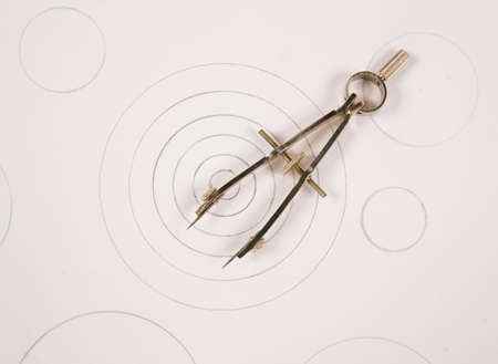 divider with circles on paper