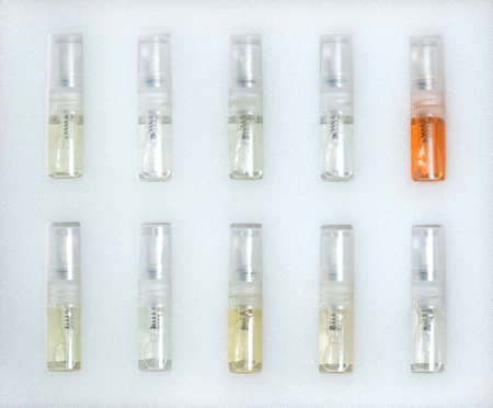 perfume probes in white paralonの写真素材