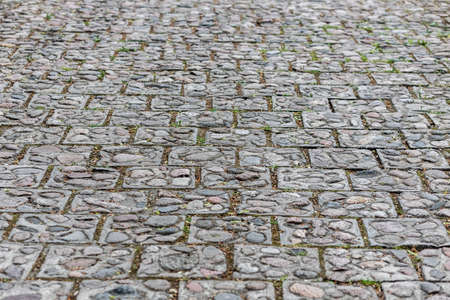 Old stone tiles on a city street