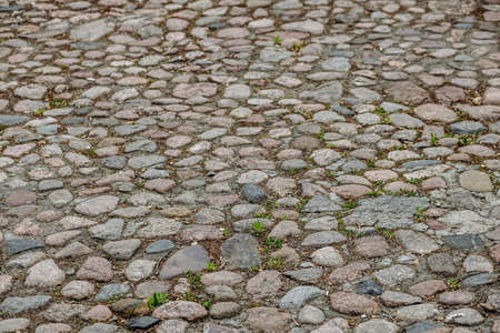 Old stone road, texture background.