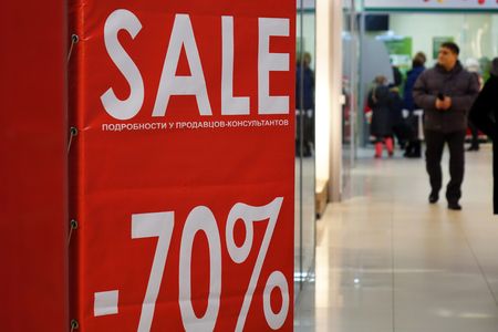 Red sale black Friday.boxing dayの写真素材