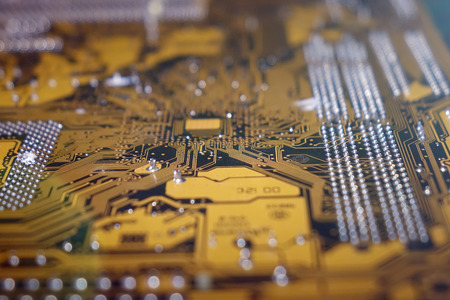 Computer circuit Board. Electronic technology