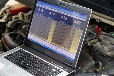 Computer diagnostics of the car.の写真素材