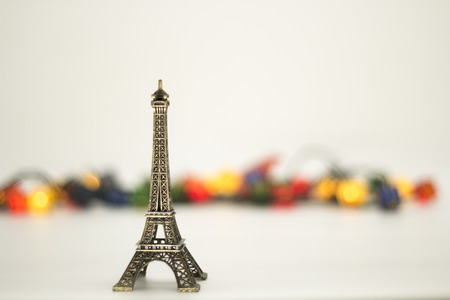 Eiffel tower isolated over the white background. landmarkの写真素材
