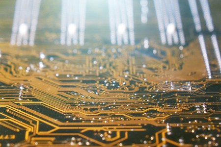 Computer Board. Electronic technology video cardの写真素材