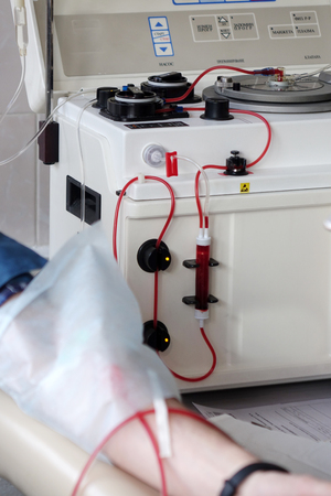 Medical equipment for blood donors. laboratories, patientの写真素材